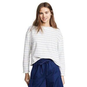 VINCE Tri-Stripe Long Sleeve Pullover Top Sweater